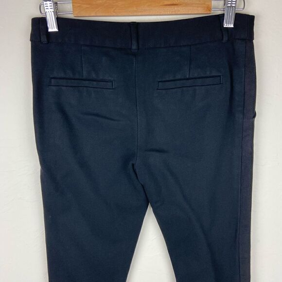 Madewell Straight Leg Pleated Stretch Pant - Black - Picture 6 of 7